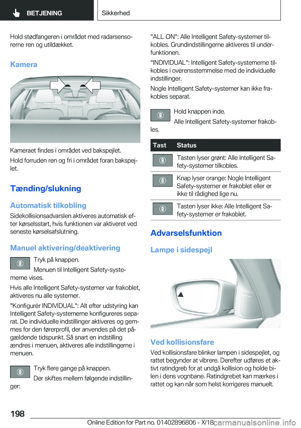 BMW 7 SERIES 2019  InstruktionsbØger (in Danish) �H�o�l�d��s�t�