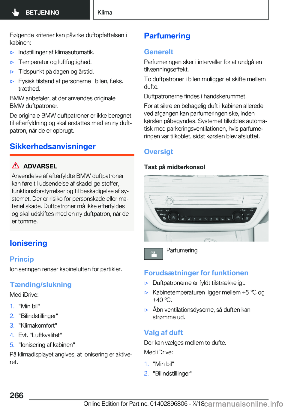 BMW 7 SERIES 2019  InstruktionsbØger (in Danish) �F�