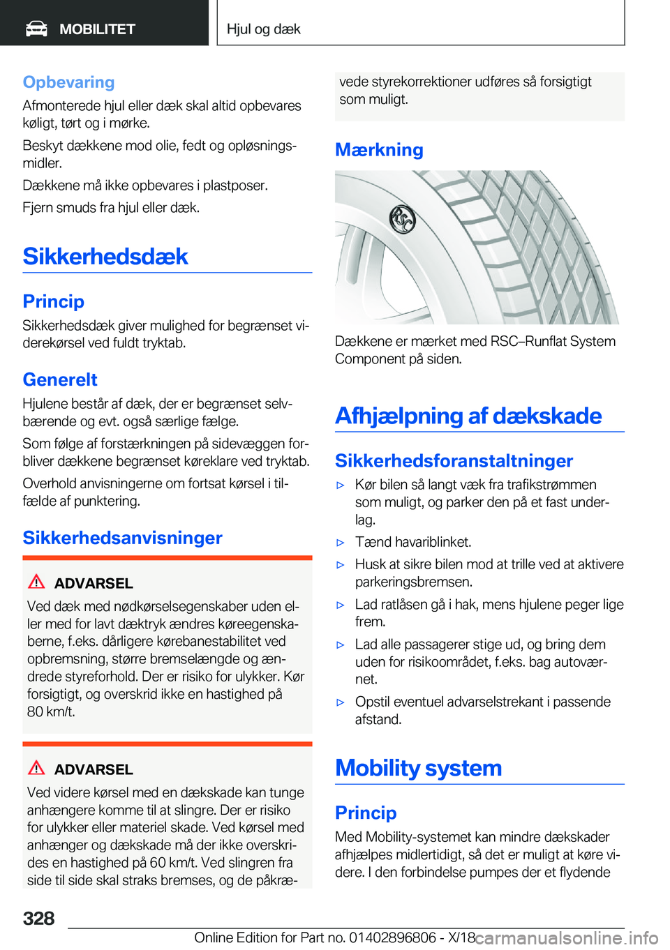 BMW 7 SERIES 2019  InstruktionsbØger (in Danish) �O�p�b�e�v�a�r�i�n�g�A�f�m�o�n�t�e�r�e�d�e��h�j�u�l��e�l�l�e�r��d�æ�k��s�k�a�l��a�l�t�i�d��o�p�b�e�v�a�r�e�s
�k�