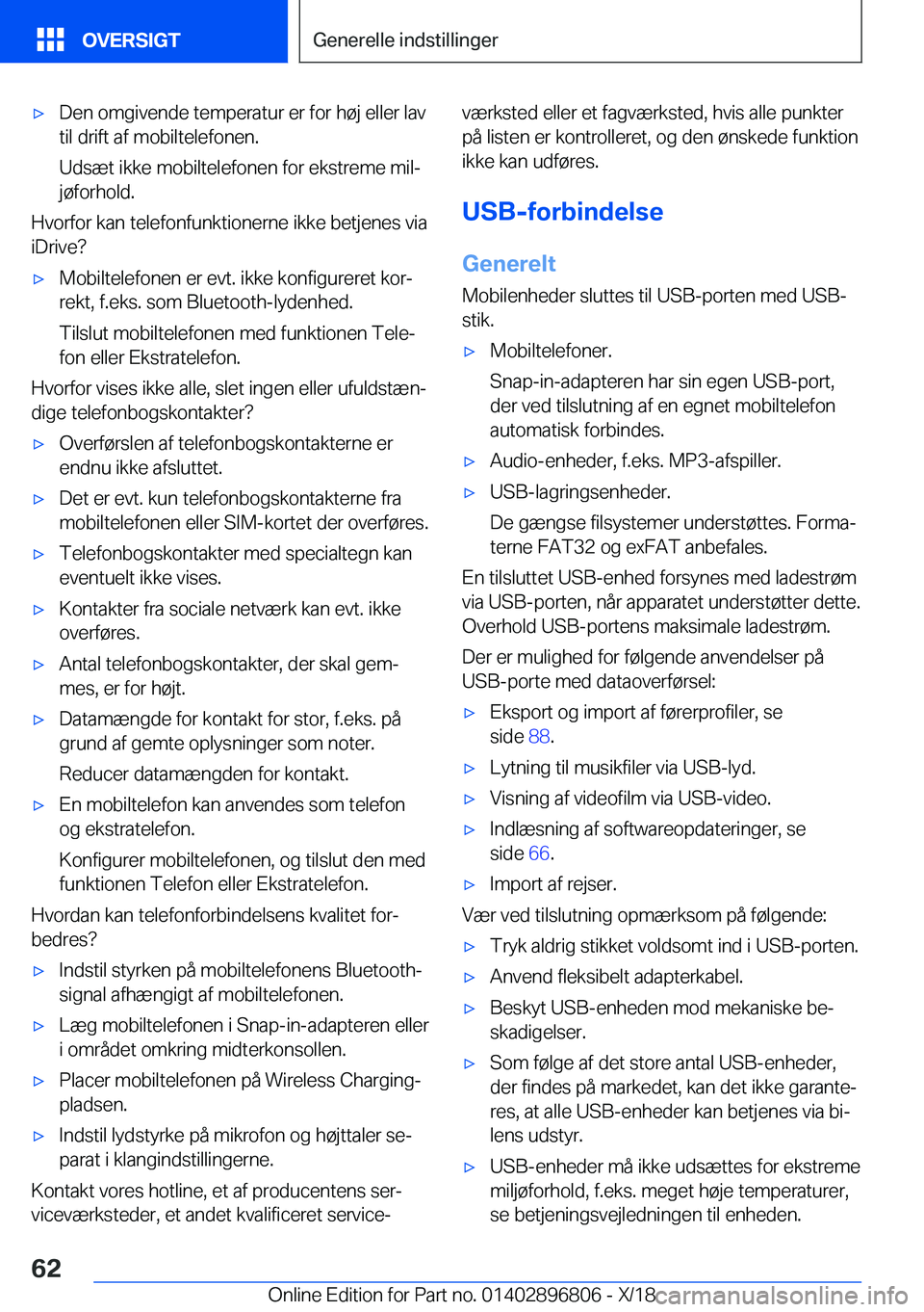 BMW 7 SERIES 2019  InstruktionsbØger (in Danish) 'x�D�e�n��o�m�g�i�v�e�n�d�e��t�e�m�p�e�r�a�t�u�r��e�r��f�o�r��h�