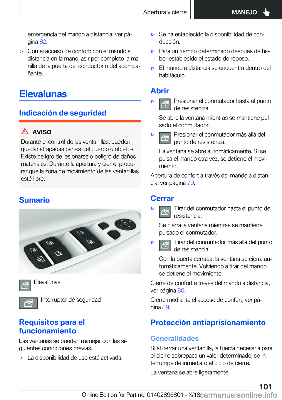 BMW 7 SERIES 2019  Manuales de Empleo (in Spanish) �e�m�e�r�g�e�n�c�i�a��d�e�l��m�a�n�d�o��a��d�i�s�t�a�n�c�i�a�,��v�e�r��p�
