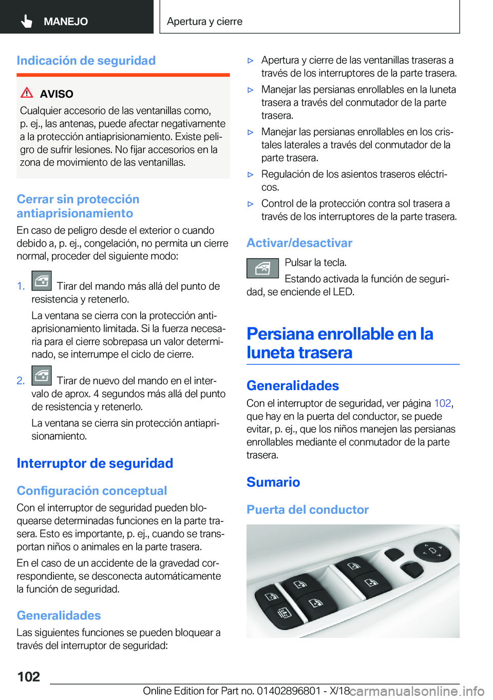 BMW 7 SERIES 2019  Manuales de Empleo (in Spanish) �I�n�d�i�c�a�c�i�