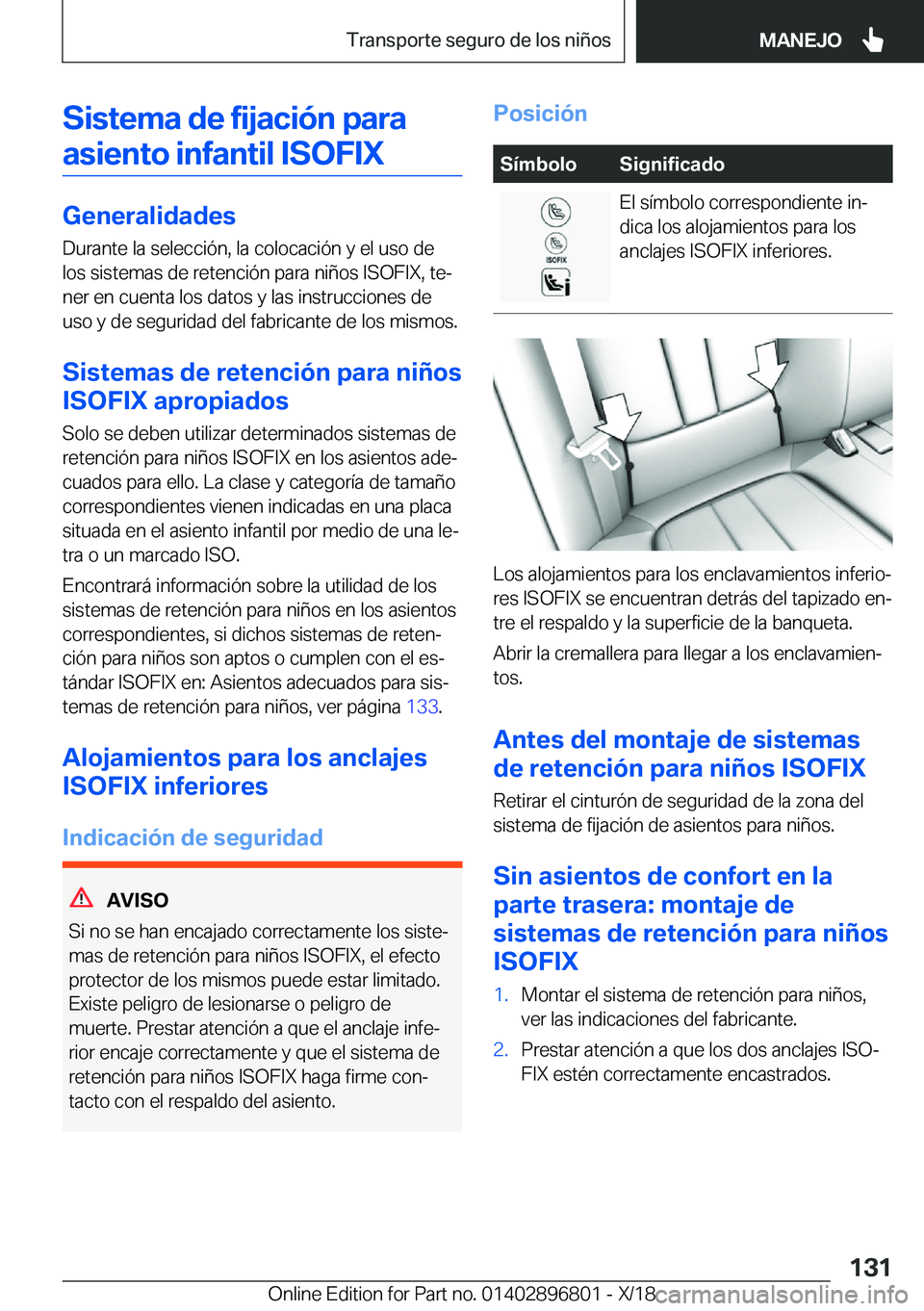 BMW 7 SERIES 2019  Manuales de Empleo (in Spanish) �S�i�s�t�e�m�a��d�e��f�i�j�a�c�i�