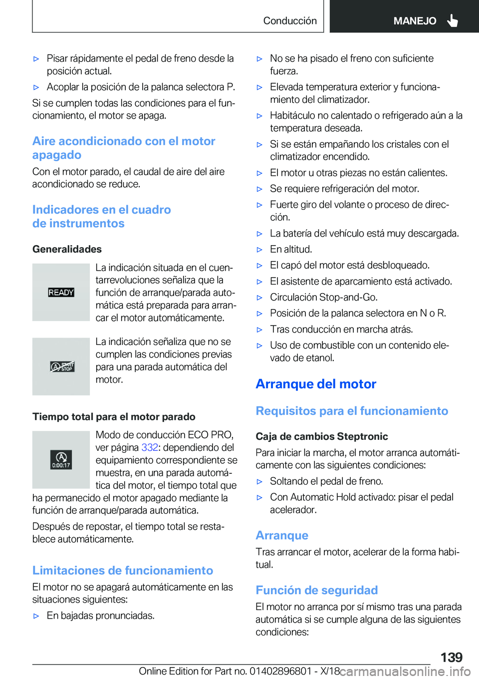 BMW 7 SERIES 2019  Manuales de Empleo (in Spanish) x�P�i�s�a�r��r�