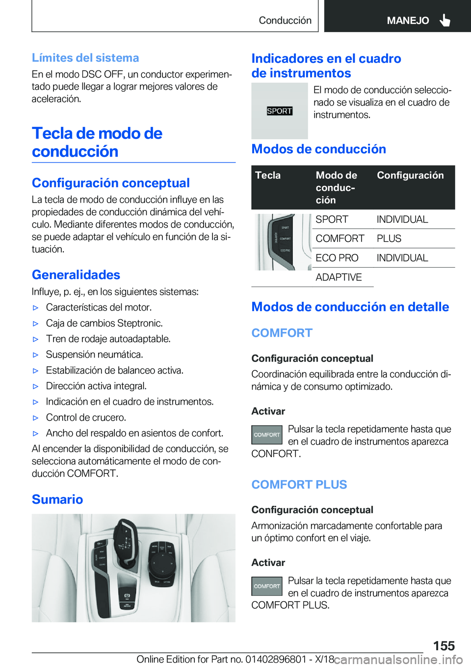 BMW 7 SERIES 2019  Manuales de Empleo (in Spanish) �L�
