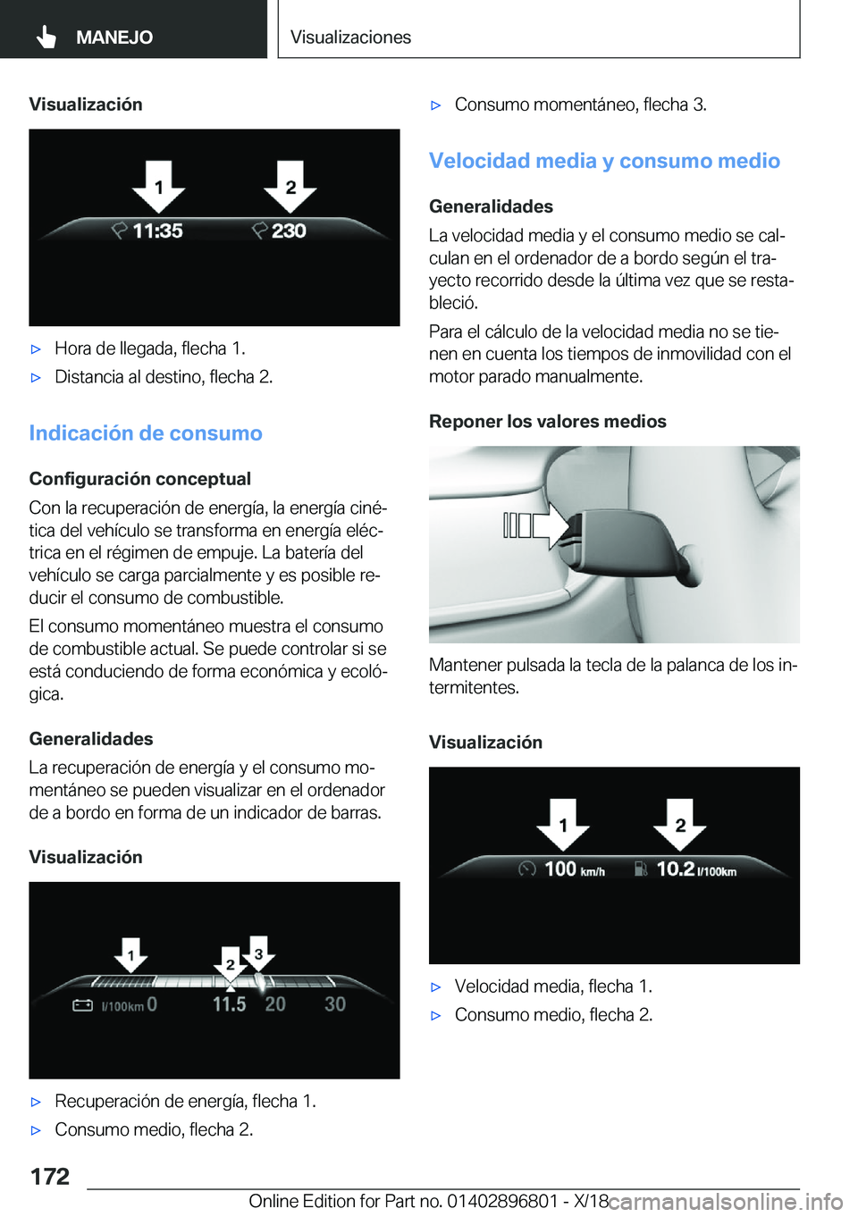 BMW 7 SERIES 2019  Manuales de Empleo (in Spanish) �V�i�s�u�a�l�i�z�a�c�i�