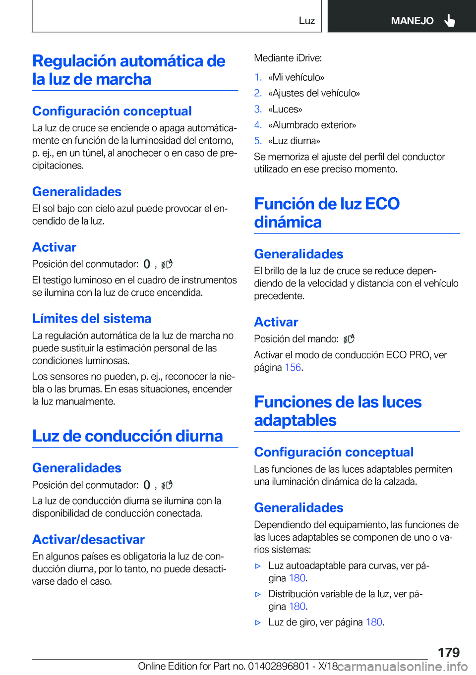 BMW 7 SERIES 2019  Manuales de Empleo (in Spanish) �R�e�g�u�l�a�c�i�