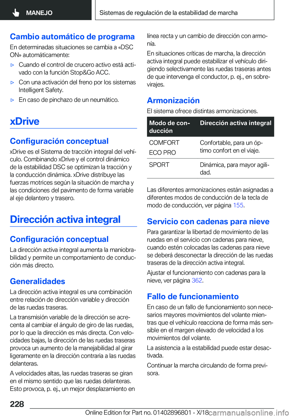 BMW 7 SERIES 2019  Manuales de Empleo (in Spanish) �C�a�m�b�i�o��a�u�t�o�m�
