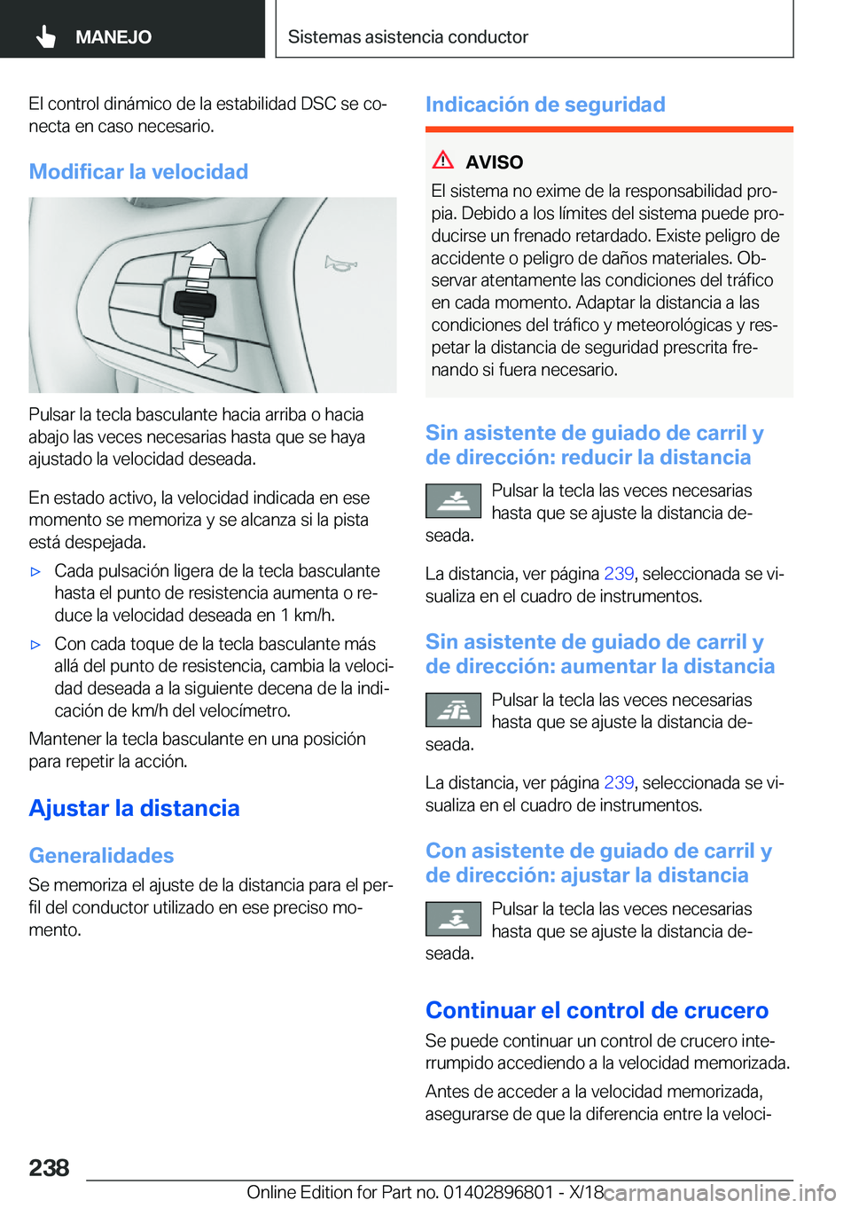 BMW 7 SERIES 2019  Manuales de Empleo (in Spanish) �E�l��c�o�n�t�r�o�l��d�i�n�
