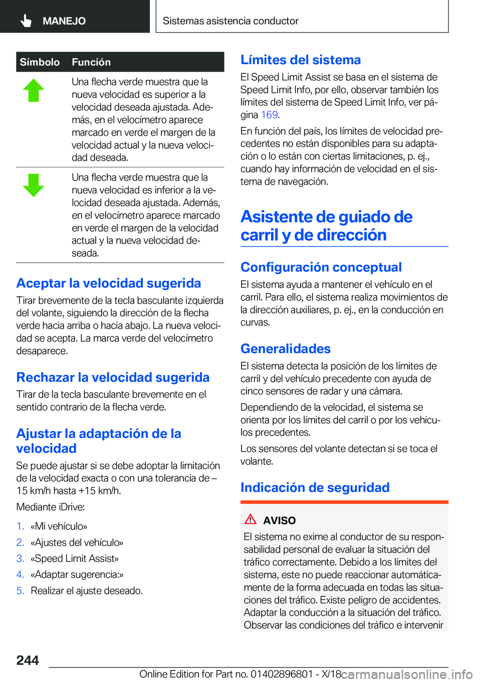 BMW 7 SERIES 2019  Manuales de Empleo (in Spanish) �S�