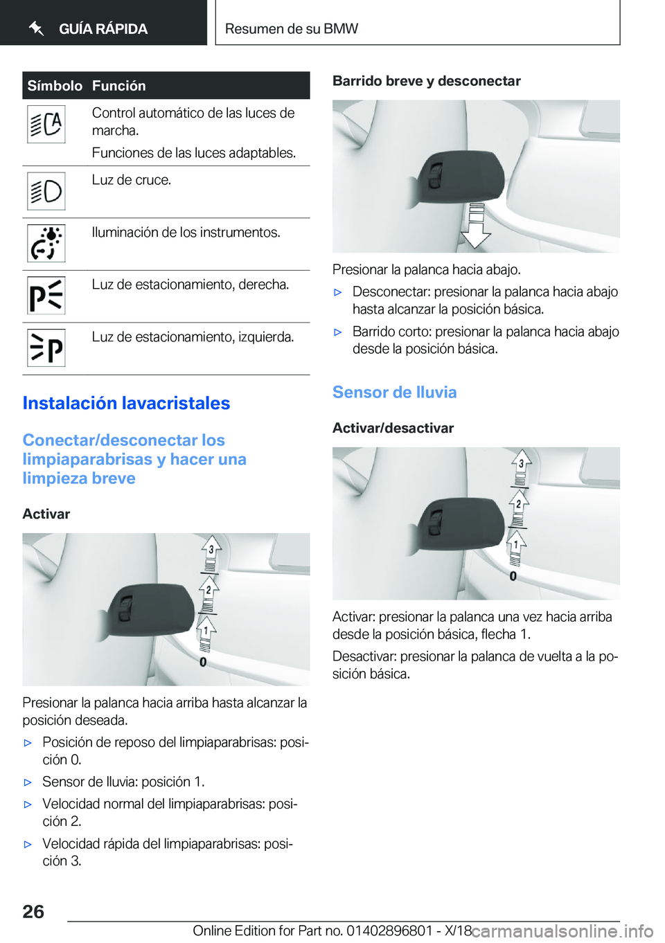 BMW 7 SERIES 2019  Manuales de Empleo (in Spanish) �S�