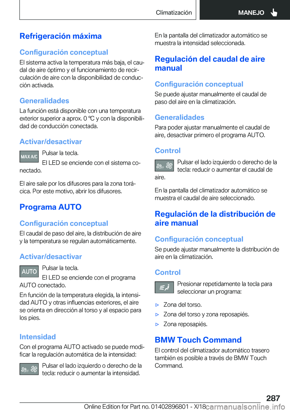 BMW 7 SERIES 2019  Manuales de Empleo (in Spanish) �R�e�f�r�i�g�e�r�a�c�i�