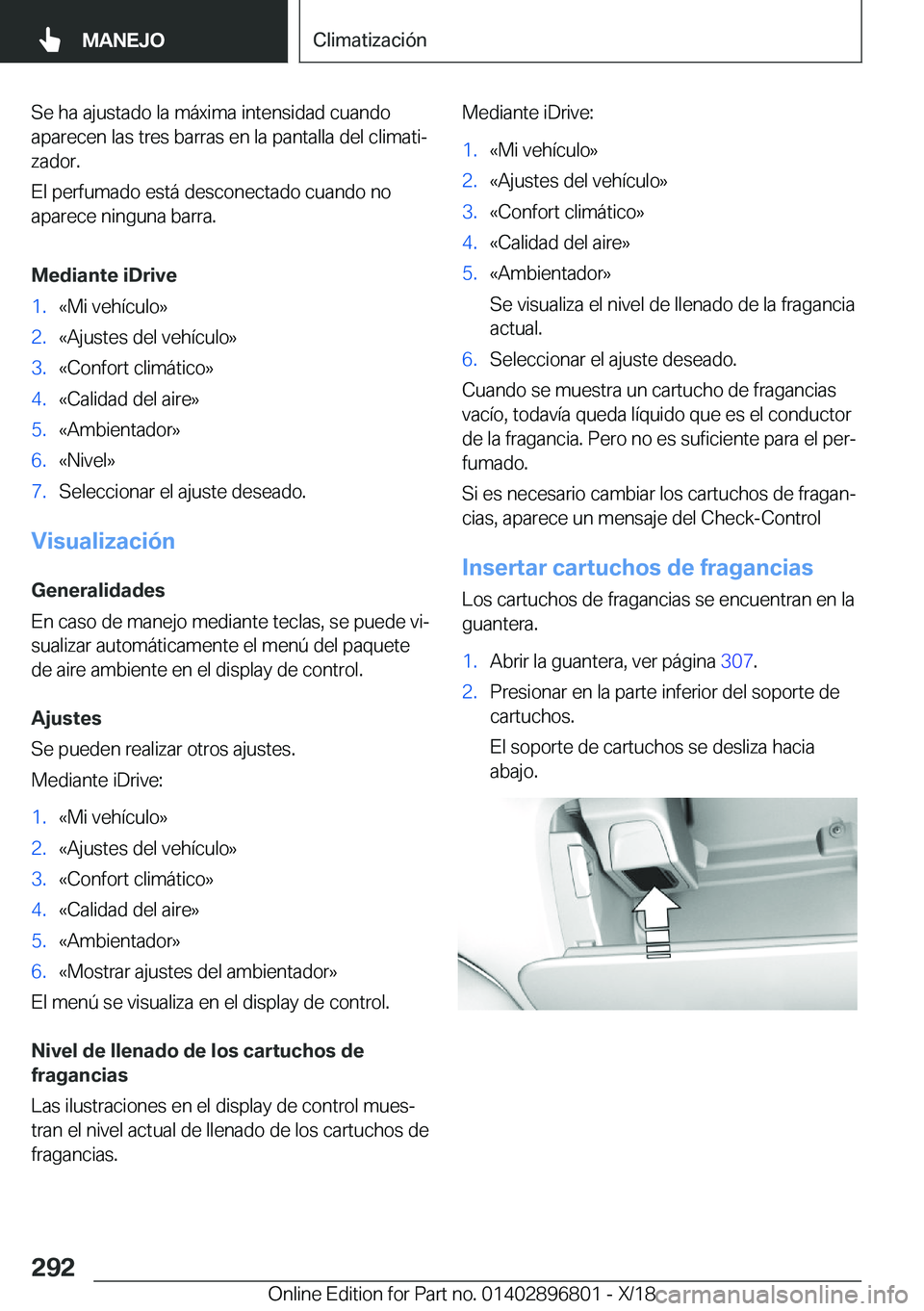 BMW 7 SERIES 2019  Manuales de Empleo (in Spanish) �S�e��h�a��a�j�u�s�t�a�d�o��l�a��m�