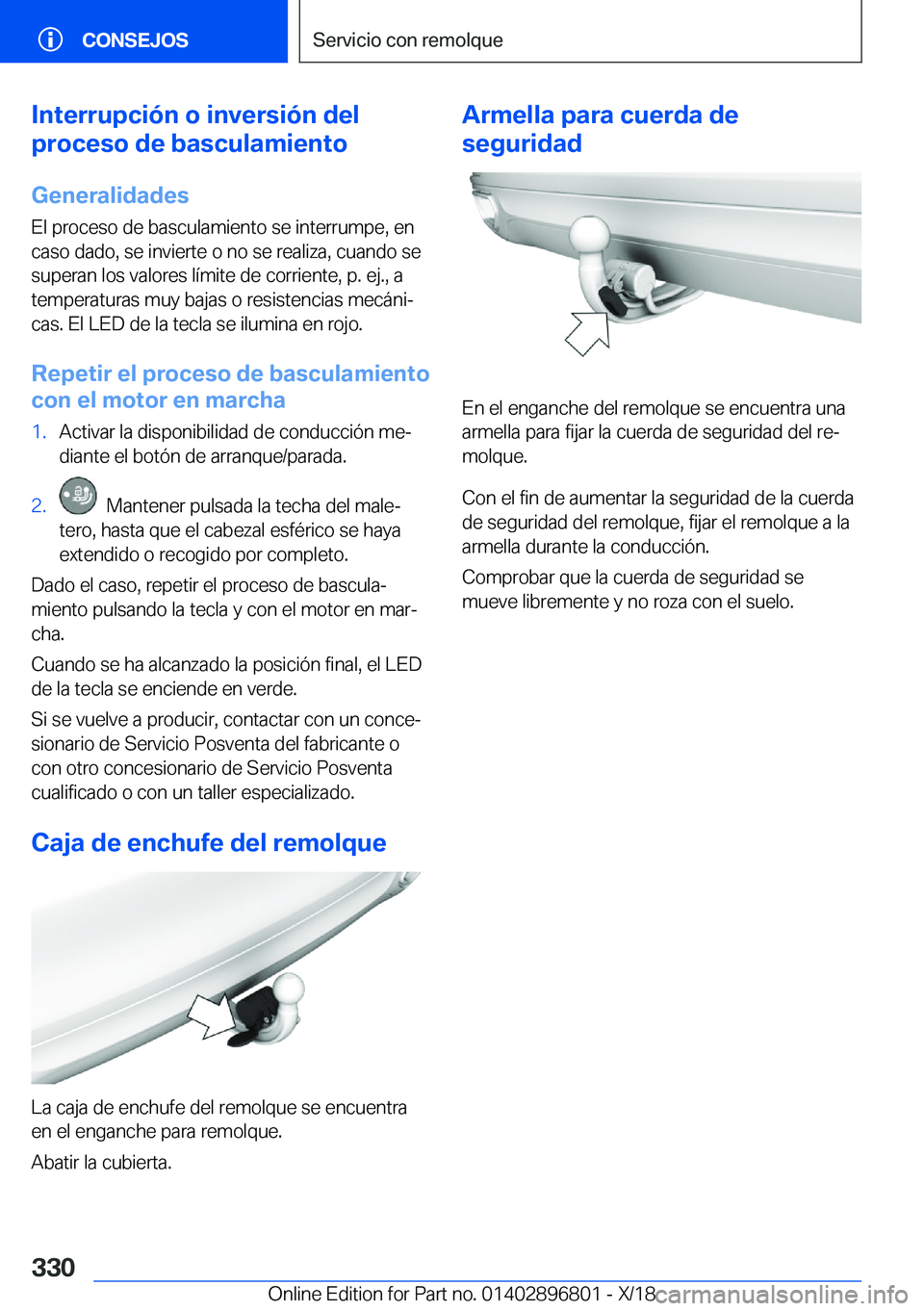 BMW 7 SERIES 2019  Manuales de Empleo (in Spanish) �I�n�t�e�r�r�u�p�c�i�