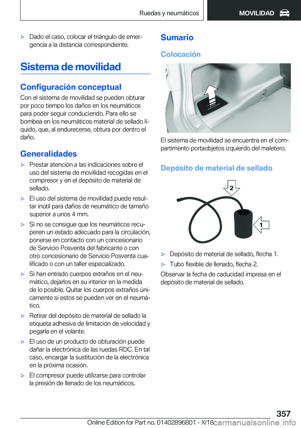 BMW 7 SERIES 2019  Manuales de Empleo (in Spanish) x�D�a�d�o��e�l��c�a�s�o�,��c�o�l�o�c�a�r��e�l��t�r�i�