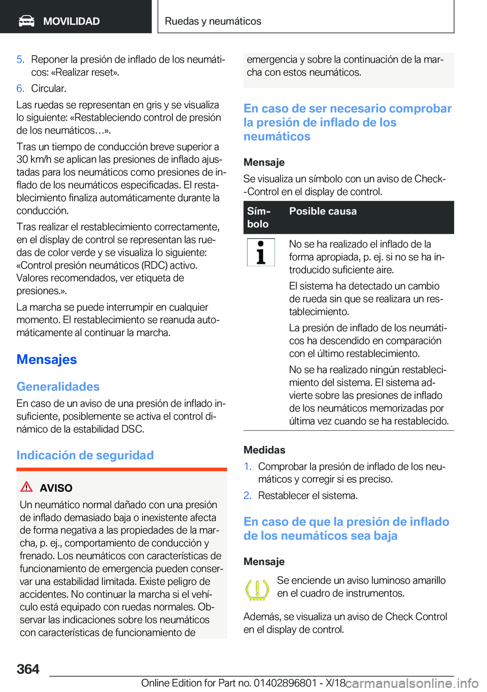 BMW 7 SERIES 2019  Manuales de Empleo (in Spanish) �5�.�R�e�p�o�n�e�r��l�a��p�r�e�s�i�