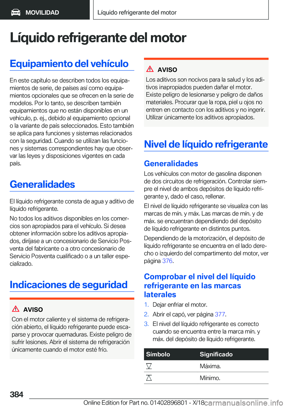 BMW 7 SERIES 2019  Manuales de Empleo (in Spanish) �L�