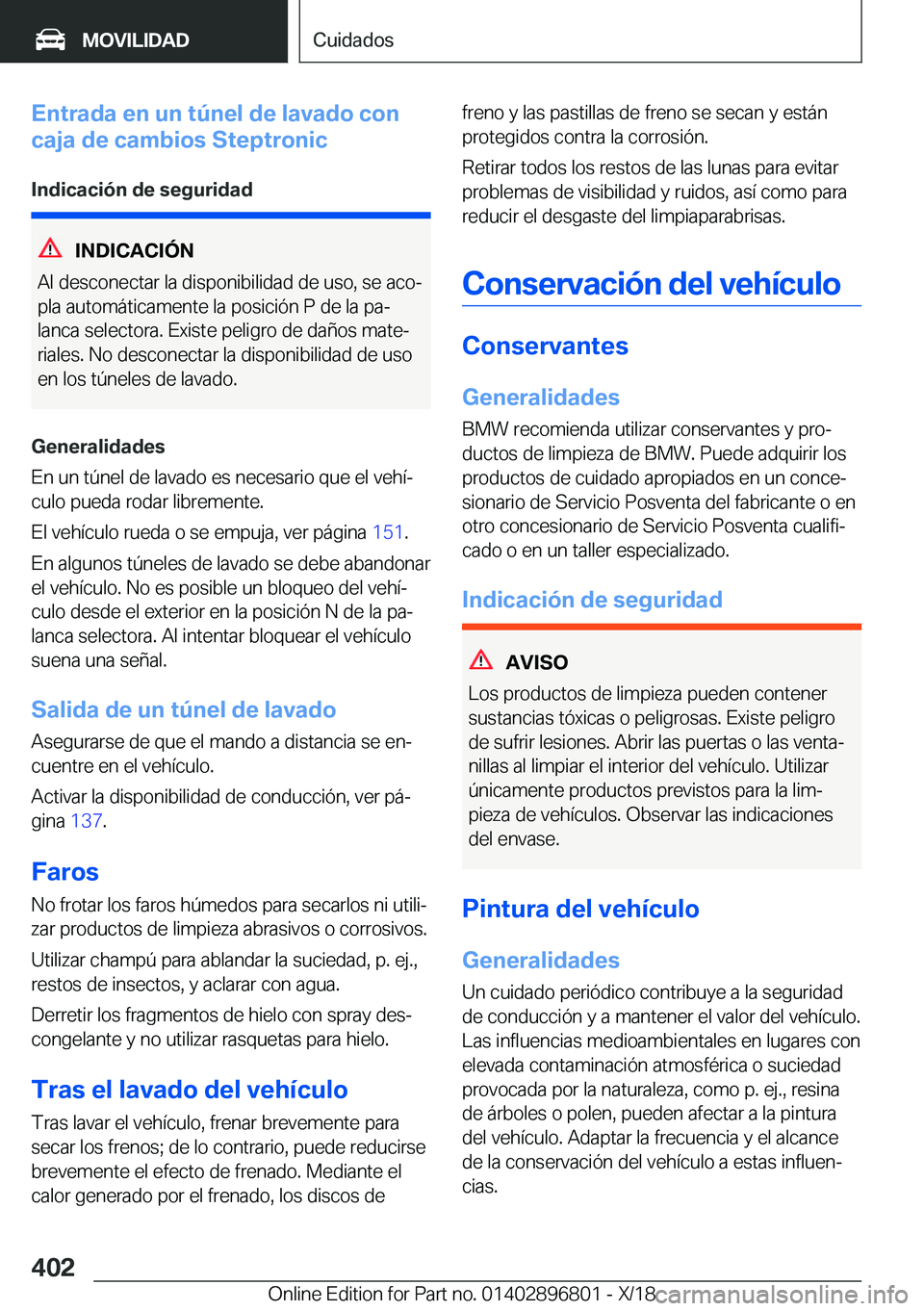 BMW 7 SERIES 2019  Manuales de Empleo (in Spanish) �E�n�t�r�a�d�a��e�n��u�n��t�