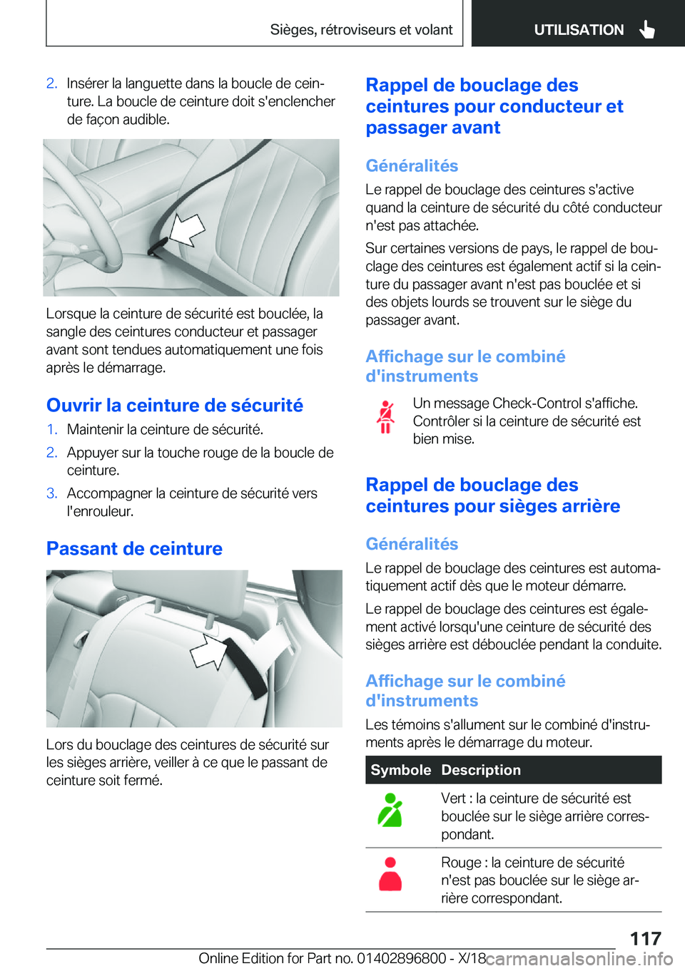 BMW 7 SERIES 2019  Notices Demploi (in French) �2�.�I�n�s�é�r�e�r��l�a��l�a�n�g�u�e�t�t�e��d�a�n�s��l�a��b�o�u�c�l�e��d�e��c�e�i�nj
�t�u�r�e�.��L�a��b�o�u�c�l�e��d�e��c�e�i�n�t�u�r�e��d�o�i�t��s�'�e�n�c�l�e�n�c�h�e�r �d�e��f�a�