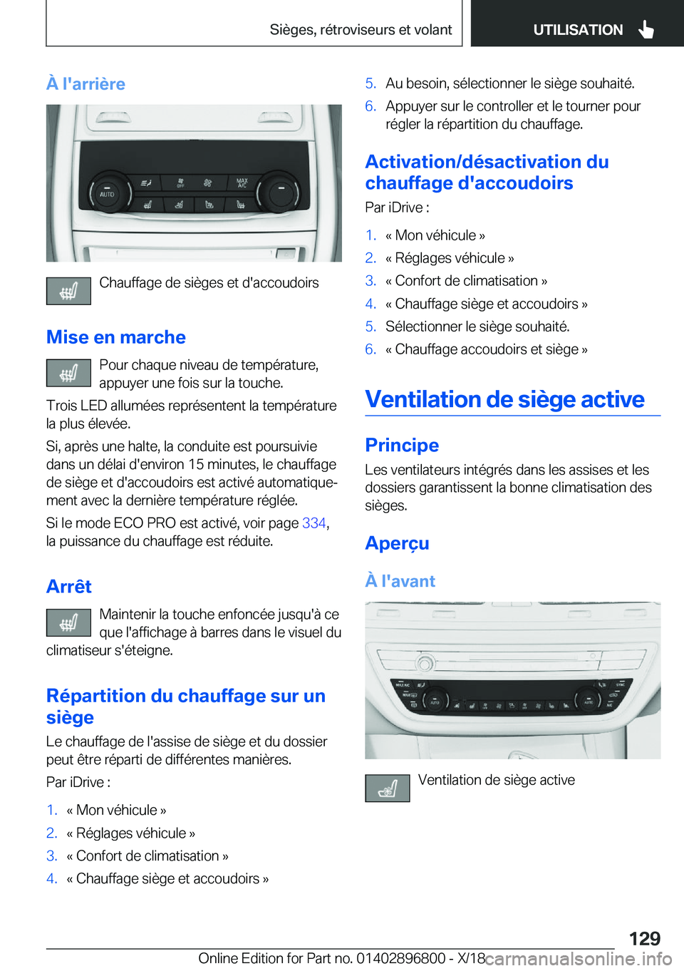 BMW 7 SERIES 2019  Notices Demploi (in French) �