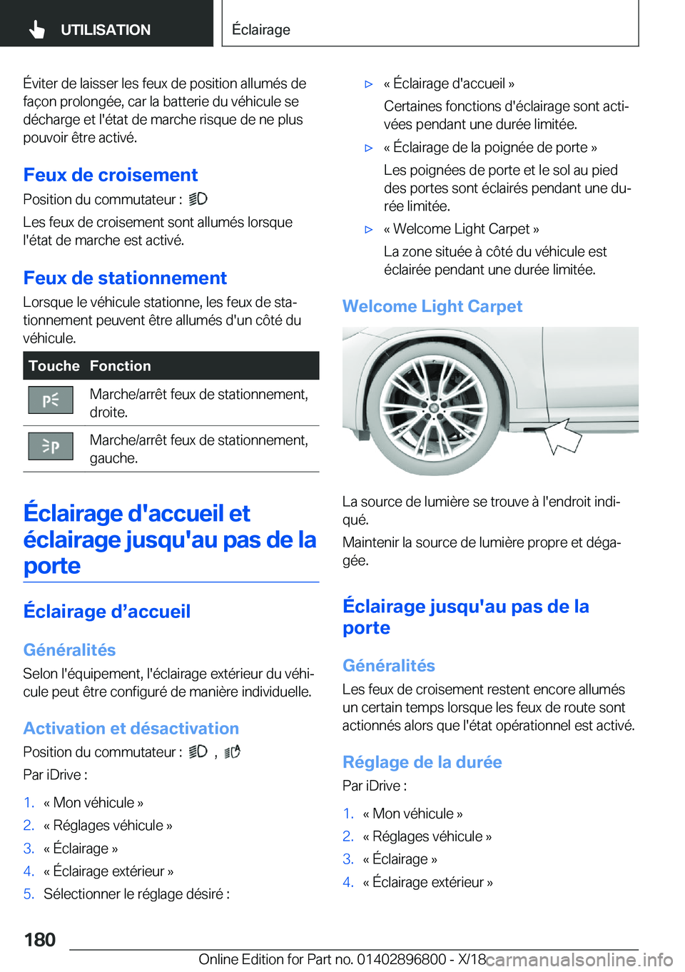 BMW 7 SERIES 2019  Notices Demploi (in French) �