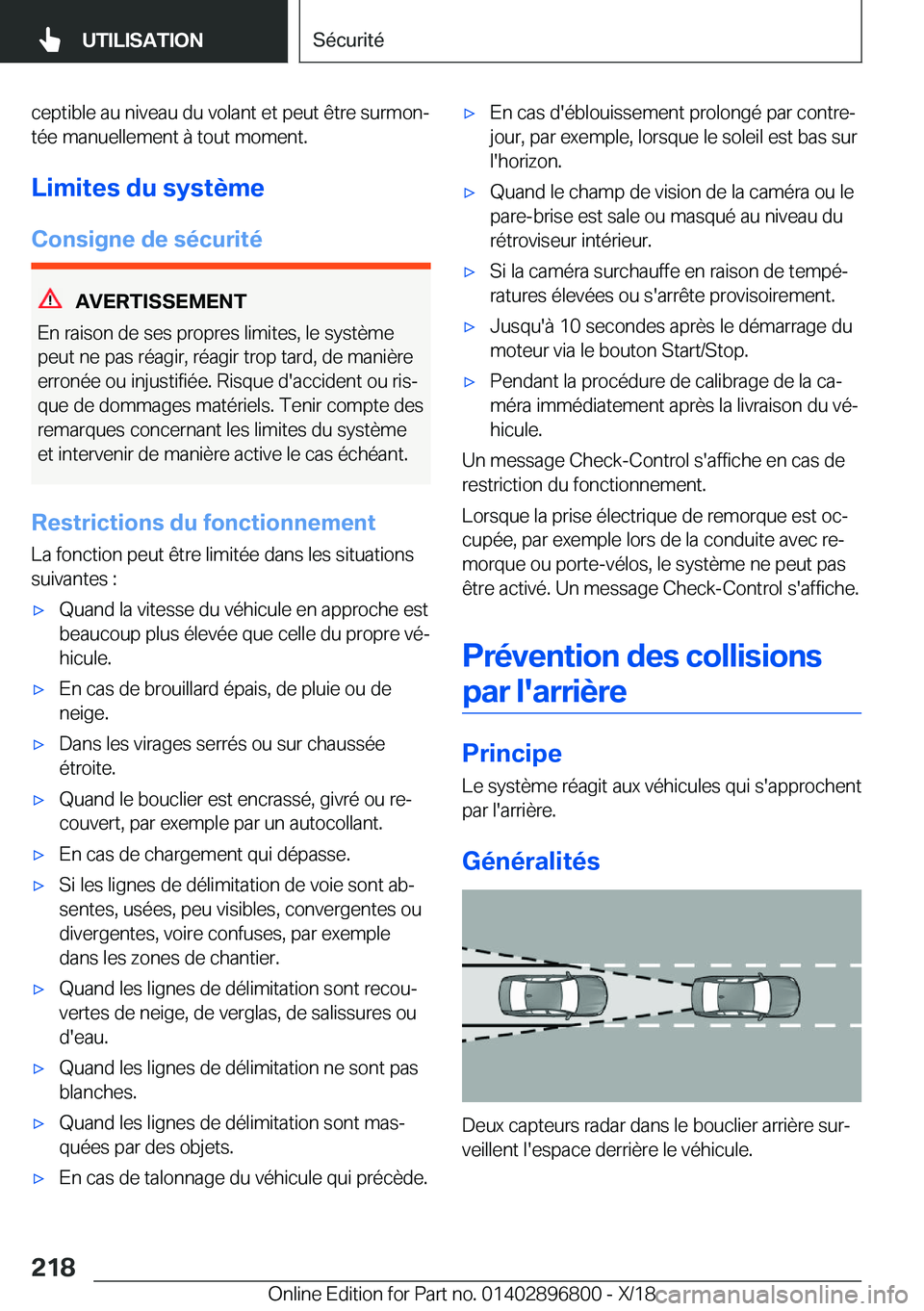 BMW 7 SERIES 2019  Notices Demploi (in French) �c�e�p�t�i�b�l�e��a�u��n�i�v�e�a�u��d�u��v�o�l�a�n�t��e�t��p�e�u�t��ê�t�r�e��s�u�r�m�o�nj�t�é�e��m�a�n�u�e�l�l�e�m�e�n�t��