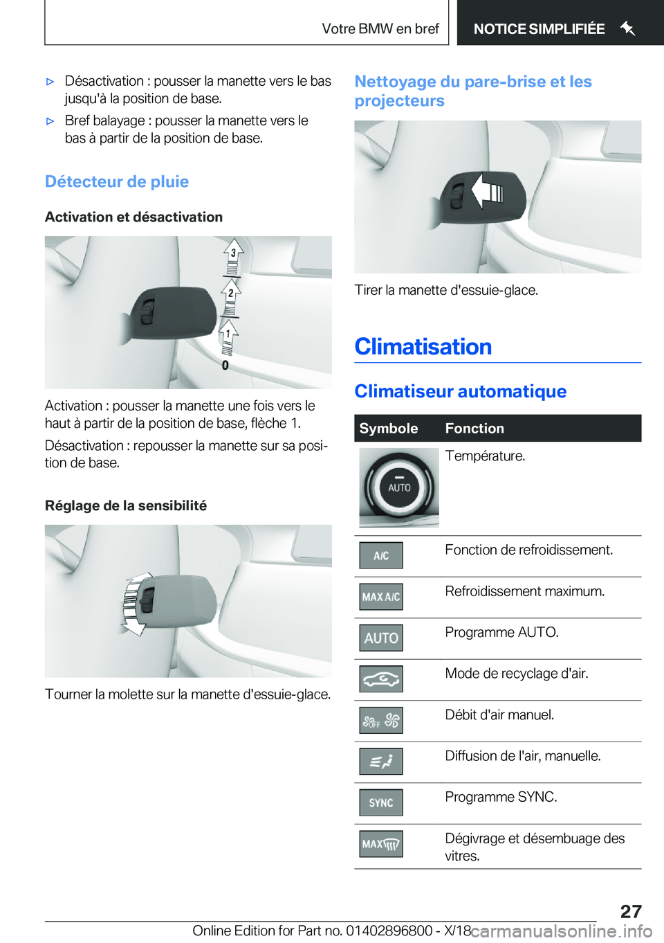 BMW 7 SERIES 2019  Notices Demploi (in French) 'x�D�é�s�a�c�t�i�v�a�t�i�o�n��:��p�o�u�s�s�e�r��l�a��m�a�n�e�t�t�e��v�e�r�s��l�e��b�a�s�j�u�s�q�u�'�