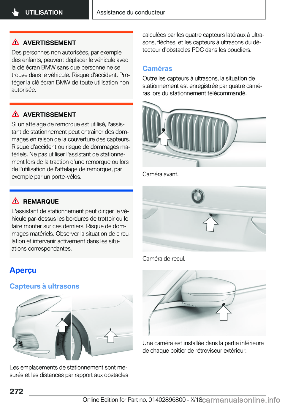 BMW 7 SERIES 2019  Notices Demploi (in French) �A�V�E�R�T�I�S�S�E�M�E�N�T
�D�e�s��p�e�r�s�o�n�n�e�s��n�o�n��a�u�t�o�r�i�s�é�e�s�,��p�a�r��e�x�e�m�p�l�e
�d�e�s��e�n�f�a�n�t�s�,��p�e�u�v�e�n�t��d�é�p�l�a�c�e�r��l�e��v�é�h�i�c�u�l�e��a�