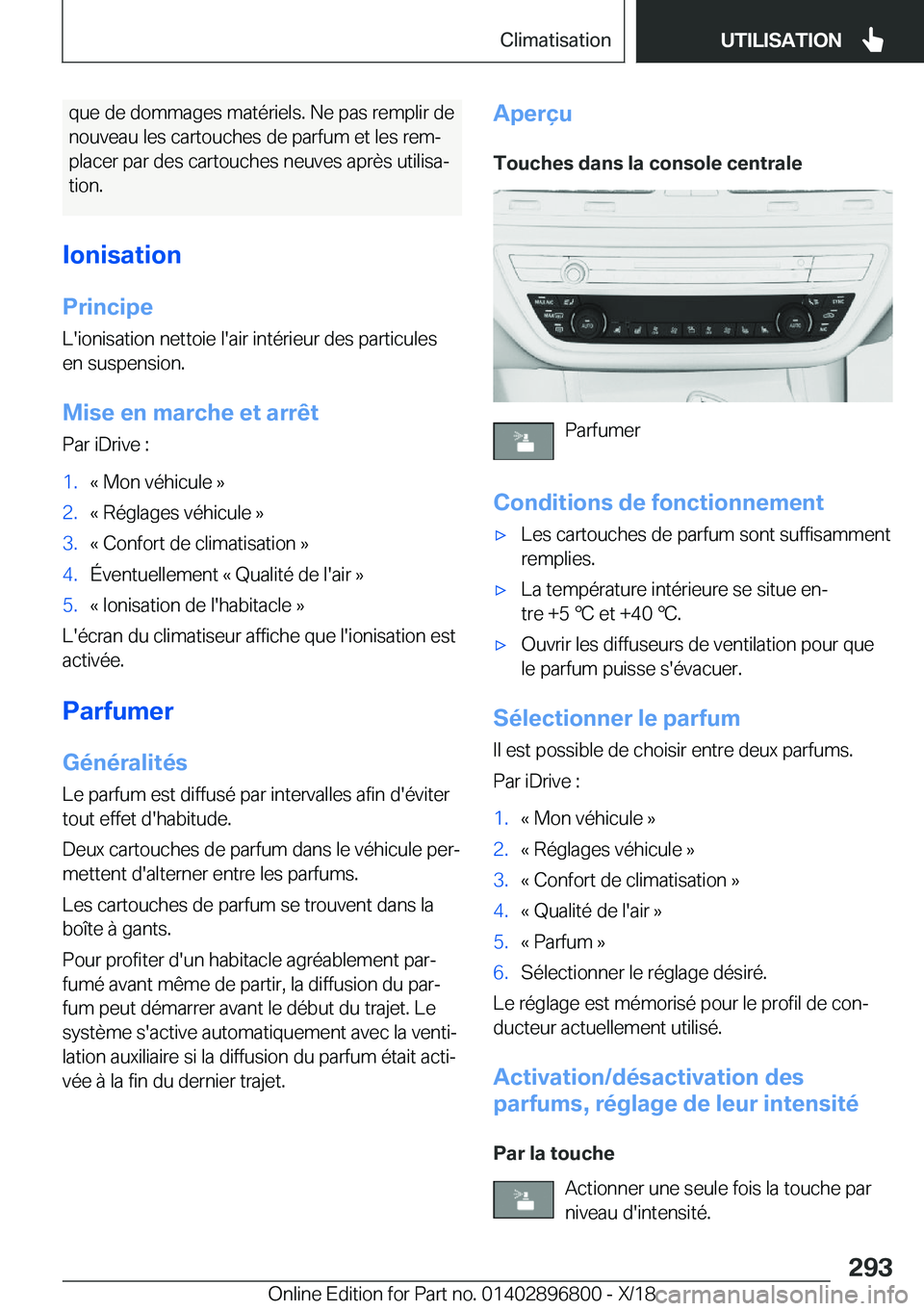 BMW 7 SERIES 2019  Notices Demploi (in French) �q�u�e��d�e��d�o�m�m�a�g�e�s��m�a�t�é�r�i�e�l�s�.��N�e��p�a�s��r�e�m�p�l�i�r��d�e
�n�o�u�v�e�a�u��l�e�s��c�a�r�t�o�u�c�h�e�s��d�e��p�a�r�f�u�m��e�t��l�e�s��r�e�mj �p�l�a�c�e�r��p�a�r�