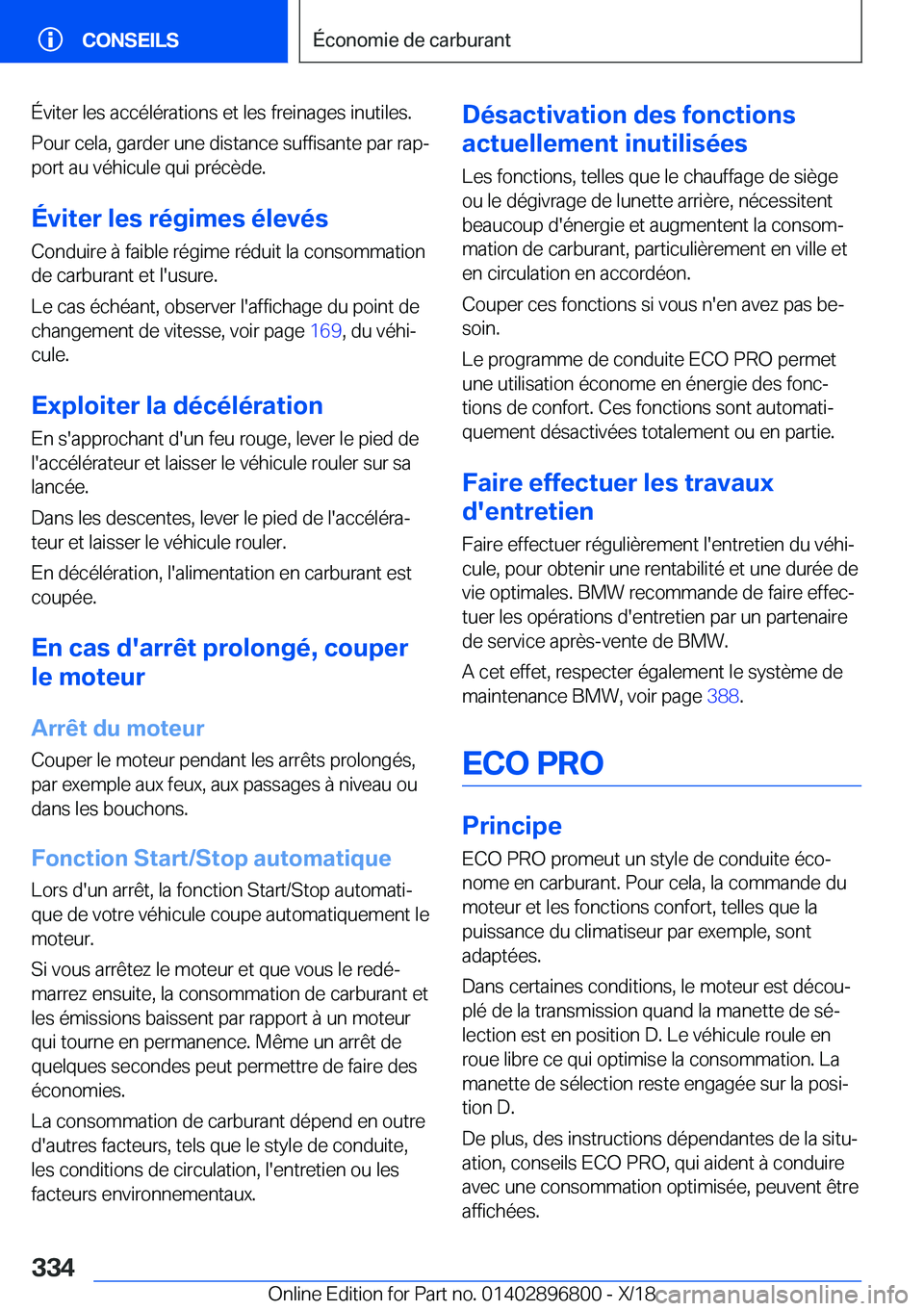 BMW 7 SERIES 2019  Notices Demploi (in French) �