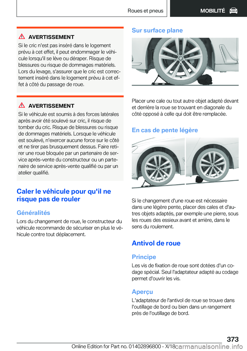 BMW 7 SERIES 2019  Notices Demploi (in French) �A�V�E�R�T�I�S�S�E�M�E�N�T
�S�i��l�e��c�r�i�c��n�'�e�s�t��p�a�s��i�n�s�é�r�é��d�a�n�s��l�e��l�o�g�e�m�e�n�t
�p�r�é�v�u��