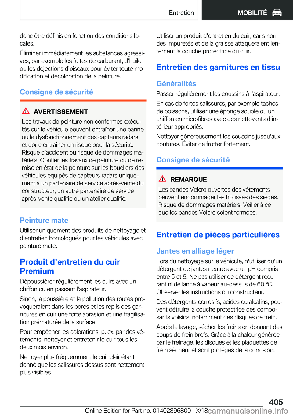 BMW 7 SERIES 2019  Notices Demploi (in French) �d�o�n�c��ê�t�r�e��d�é�f�i�n�i�s��e�n��f�o�n�c�t�i�o�n��d�e�s��c�o�n�d�i�t�i�o�n�s��l�oj
�c�a�l�e�s�.
�