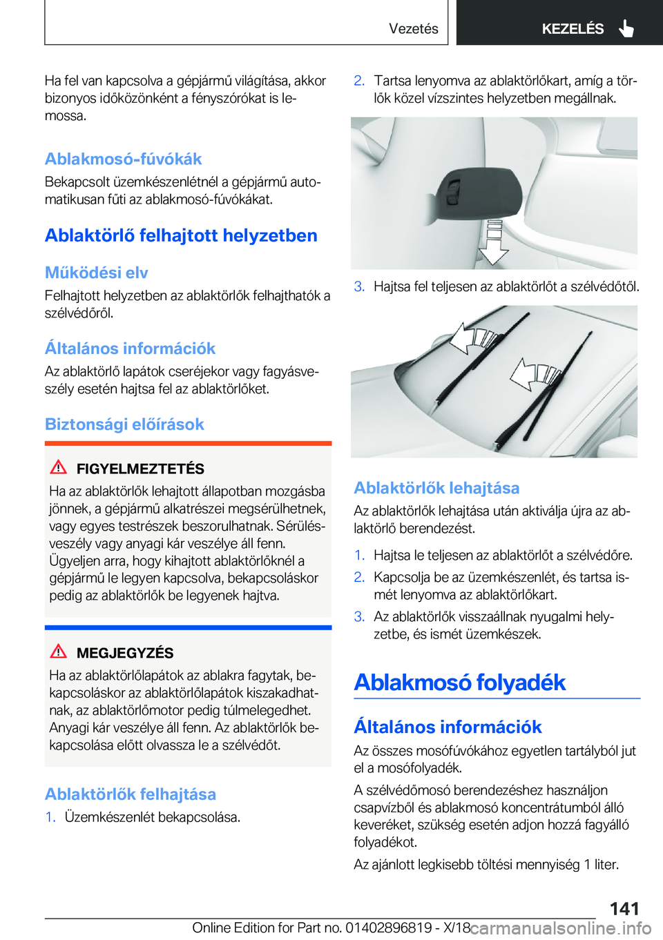 BMW 7 SERIES 2019  Kezelési útmutató (in Hungarian) �H�a��f�e�l��v�a�n��k�a�p�c�s�o�l�v�a��a��g�