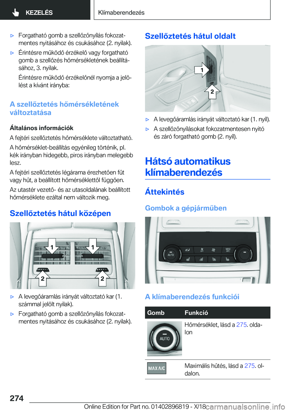 BMW 7 SERIES 2019  Kezelési útmutató (in Hungarian) 'x�F�o�r�g�a�t�h�a�t�
