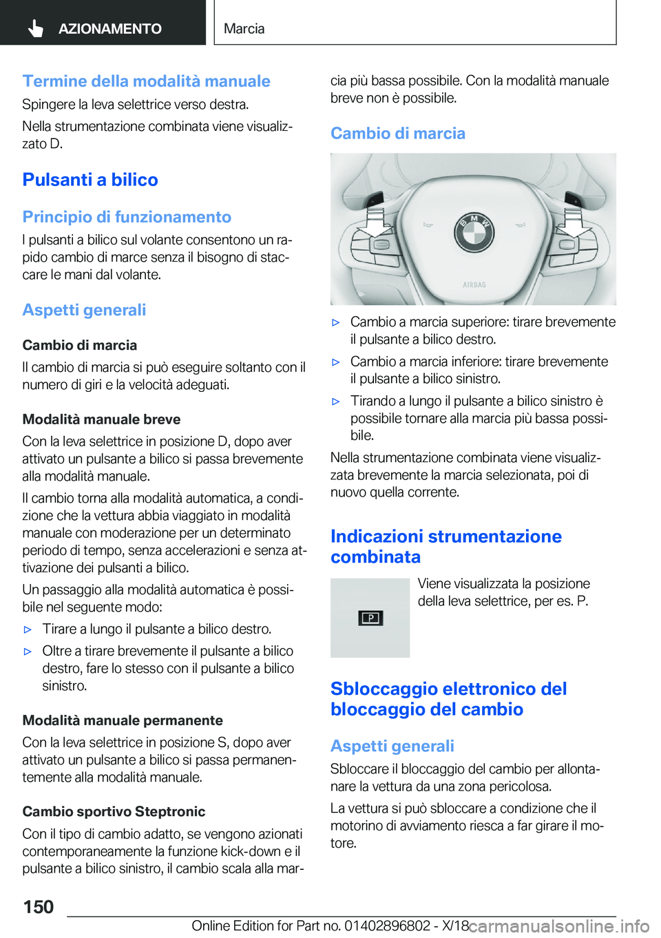 BMW 7 SERIES 2019  Libretti Di Uso E manutenzione (in Italian) �T�e�r�m�i�n�e��d�e�l�l�a��m�o�d�a�l�i�t�