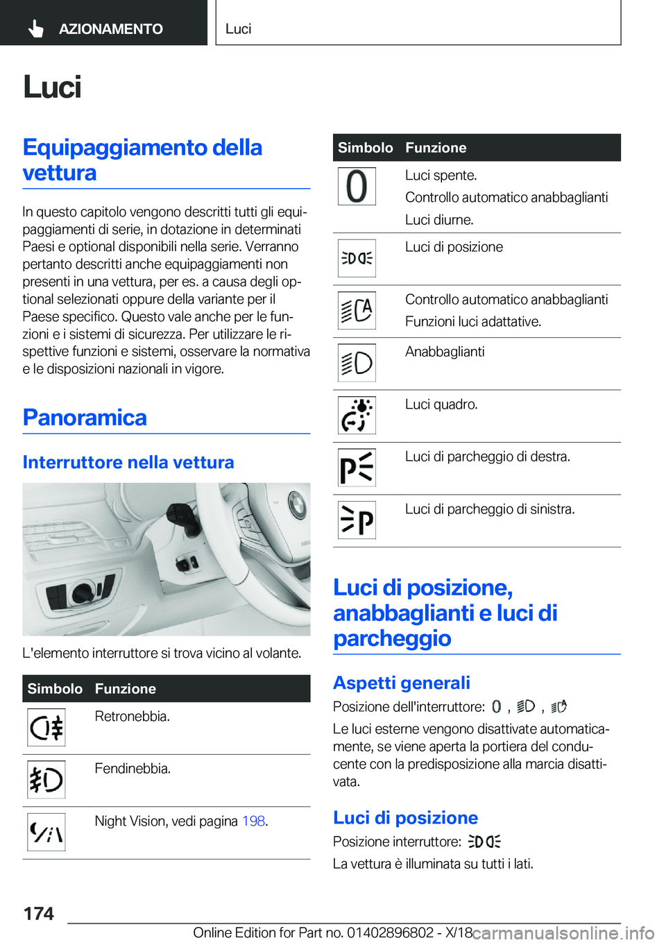 BMW 7 SERIES 2019  Libretti Di Uso E manutenzione (in Italian) �L�u�c�i�E�q�u�i�p�a�g�g�i�a�m�e�n�t�o��d�e�l�l�a�v�e�t�t�u�r�a
�I�n��q�u�e�s�t�o��c�a�p�i�t�o�l�o��v�e�n�g�o�n�o��d�e�s�c�r�i�t�t�i��t�u�t�t�i��g�l�i��e�q�u�ij
�p�a�g�g�i�a�m�e�n�t�i��d�i�