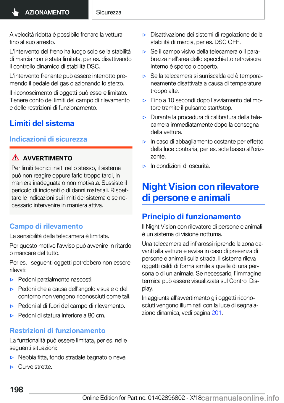 BMW 7 SERIES 2019  Libretti Di Uso E manutenzione (in Italian) �A��v�e�l�o�c�i�t�