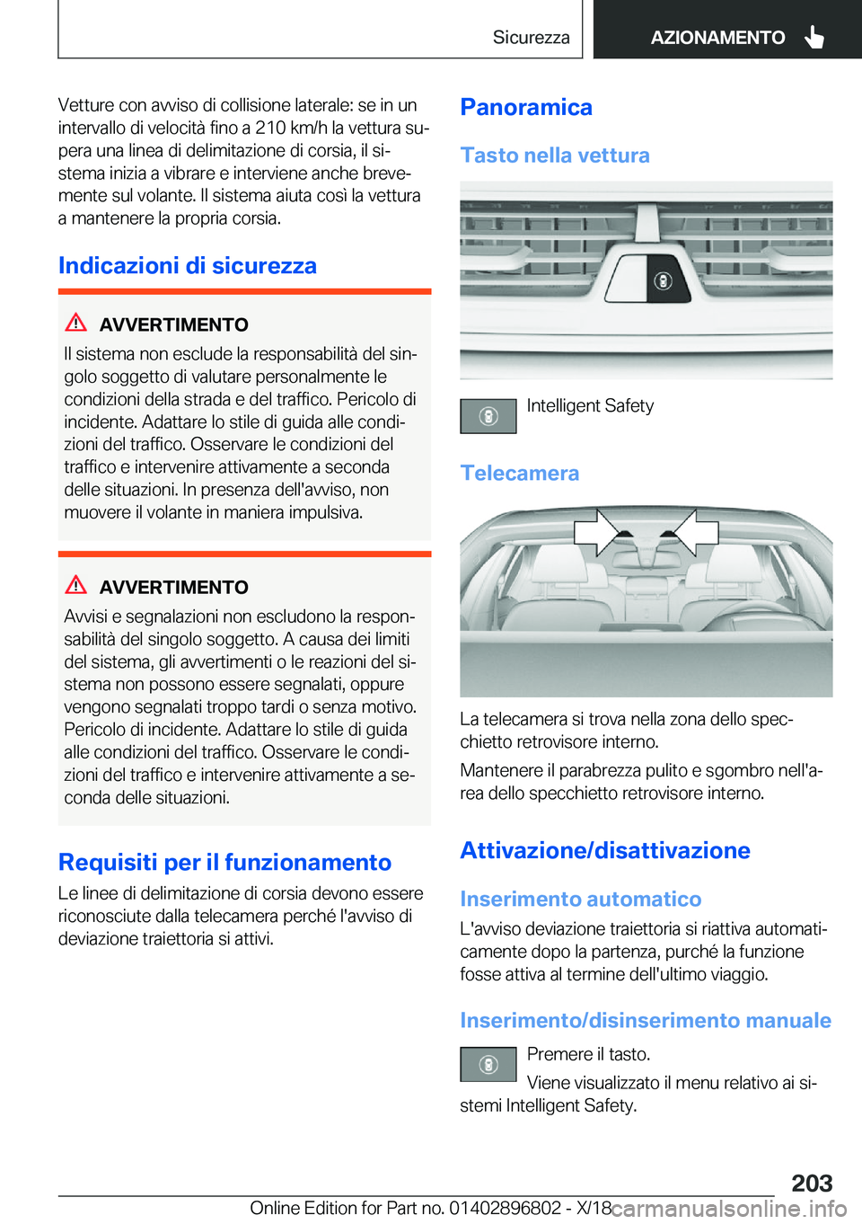 BMW 7 SERIES 2019  Libretti Di Uso E manutenzione (in Italian) �V�e�t�t�u�r�e��c�o�n��a�v�v�i�s�o��d�i��c�o�l�l�i�s�i�o�n�e��l�a�t�e�r�a�l�e�:��s�e��i�n��u�n�i�n�t�e�r�v�a�l�l�o��d�i��v�e�l�o�c�i�t�