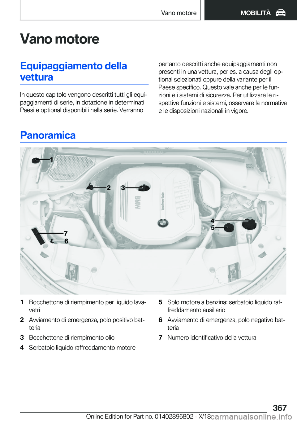 BMW 7 SERIES 2019  Libretti Di Uso E manutenzione (in Italian) �V�a�n�o��m�o�t�o�r�e�E�q�u�i�p�a�g�g�i�a�m�e�n�t�o��d�e�l�l�a�v�e�t�t�u�r�a
�I�n��q�u�e�s�t�o��c�a�p�i�t�o�l�o��v�e�n�g�o�n�o��d�e�s�c�r�i�t�t�i��t�u�t�t�i��g�l�i��e�q�u�ij
�p�a�g�g�i�a�m�e