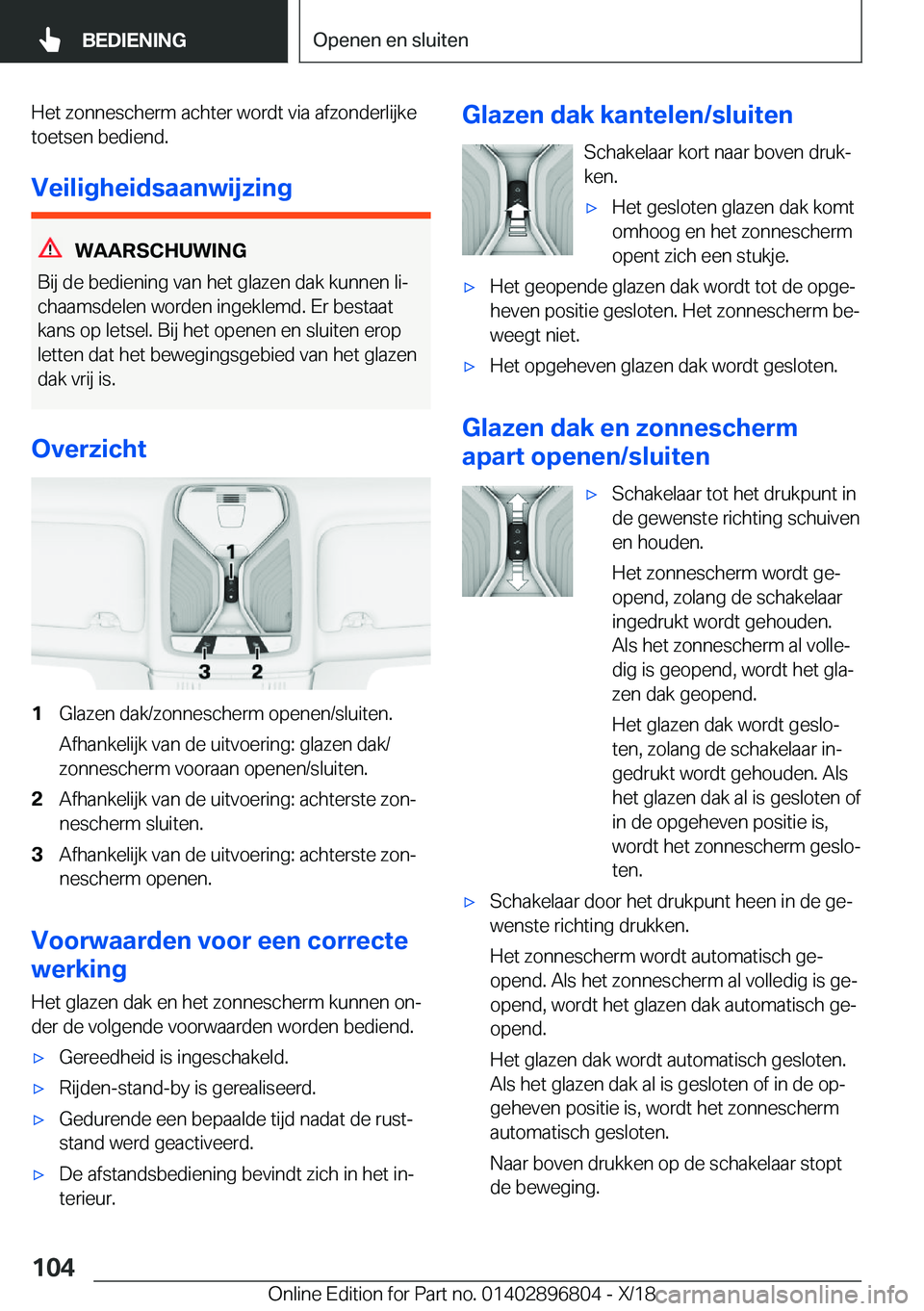 BMW 7 SERIES 2019  Instructieboekjes (in Dutch) �H�e�t��z�o�n�n�e�s�c�h�e�r�m��a�c�h�t�e�r��w�o�r�d�t��v�i�a��a�f�z�o�n�d�e�r�l�i�j�k�e
�t�o�e�t�s�e�n��b�e�d�i�e�n�d�.
�V�e�i�l�i�g�h�e�i�d�s�a�a�n�w�i�j�z�i�n�g
�W�A�A�R�S�C�H�U�W�I�N�G
�B�i�j