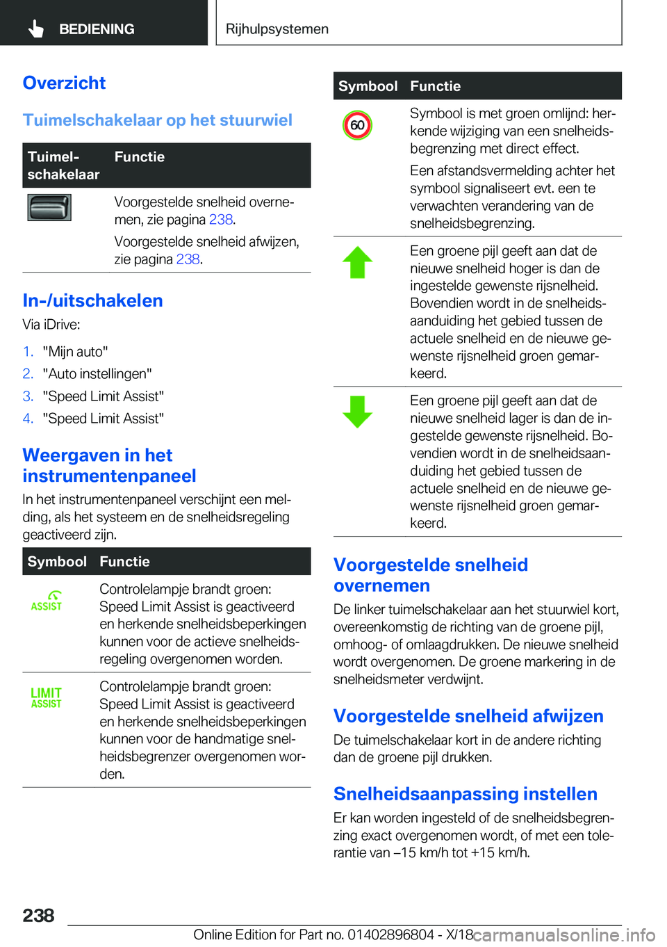 BMW 7 SERIES 2019  Instructieboekjes (in Dutch) �O�v�e�r�z�i�c�h�t�T�u�i�m�e�l�s�c�h�a�k�e�l�a�a�r��o�p��h�e�t��s�t�u�u�r�w�i�e�l�T�u�i�m�e�lj
�s�c�h�a�k�e�l�a�a�r�F�u�n�c�t�i�e�V�o�o�r�g�e�s�t�e�l�d�e��s�n�e�l�h�e�i�d��o�v�e�r�n�ej
�m�e�n�,