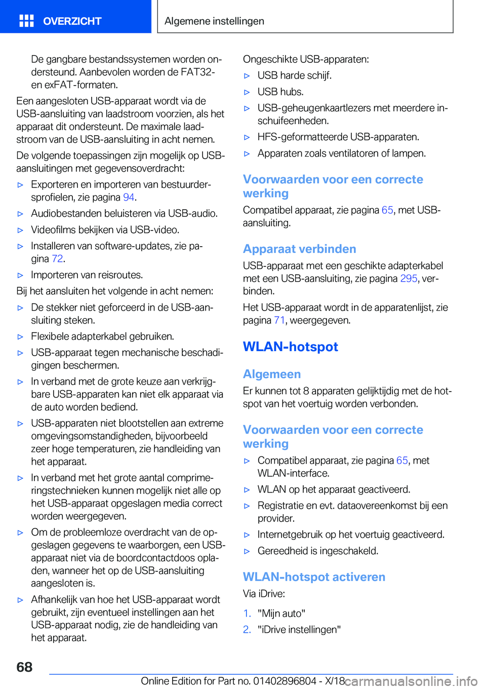 BMW 7 SERIES 2019  Instructieboekjes (in Dutch) �D�e��g�a�n�g�b�a�r�e��b�e�s�t�a�n�d�s�s�y�s�t�e�m�e�n��w�o�r�d�e�n��o�nj
�d�e�r�s�t�e�u�n�d�.��A�a�n�b�e�v�o�l�e�n��w�o�r�d�e�n��d�e��F�A�T�3�2�- �e�n��e�x�F�A�T�-�f�o�r�m�a�t�e�n�.
�E�e�n�