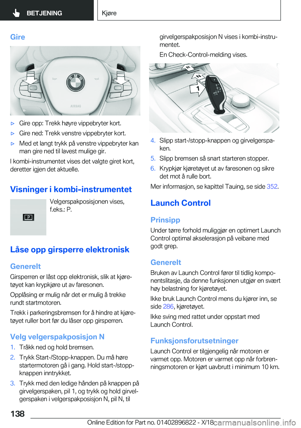 BMW 7 SERIES 2019  InstruksjonsbØker (in Norwegian) �G�i�r�e'x�G�i�r�e��o�p�p�:��T�r�e�k�k��h�