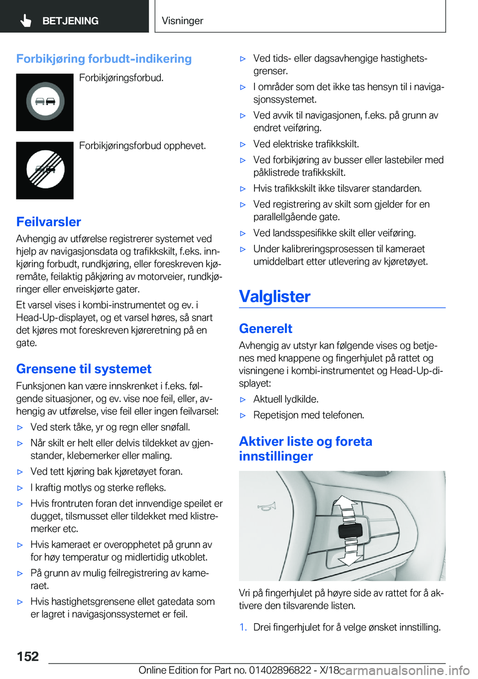 BMW 7 SERIES 2019  InstruksjonsbØker (in Norwegian) �F�o�r�b�i�k�j�