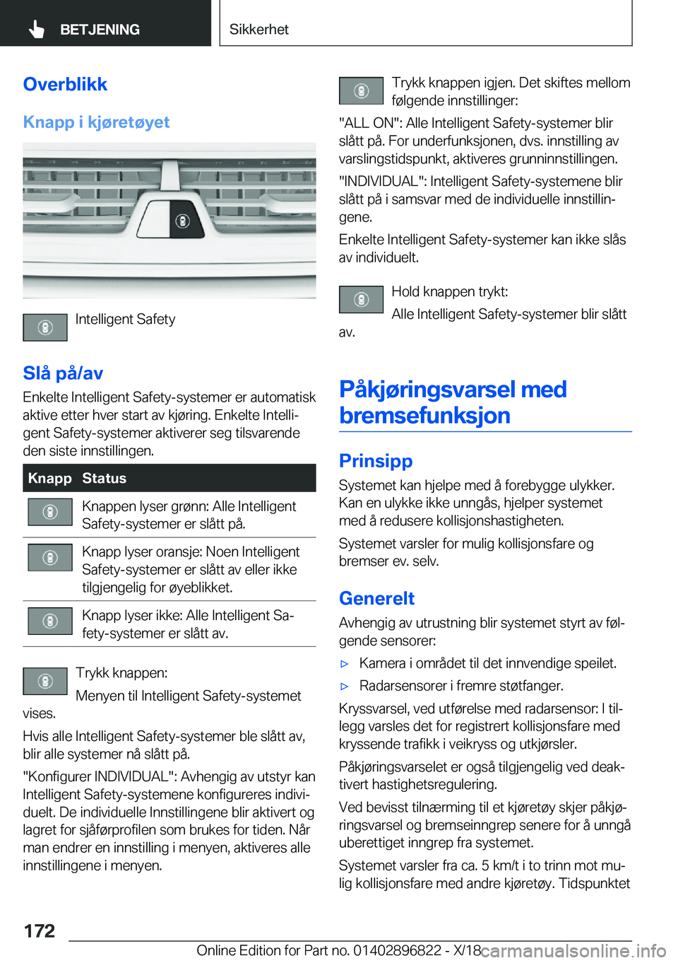 BMW 7 SERIES 2019  InstruksjonsbØker (in Norwegian) �O�v�e�r�b�l�i�k�k�K�n�a�p�p��i��k�j�