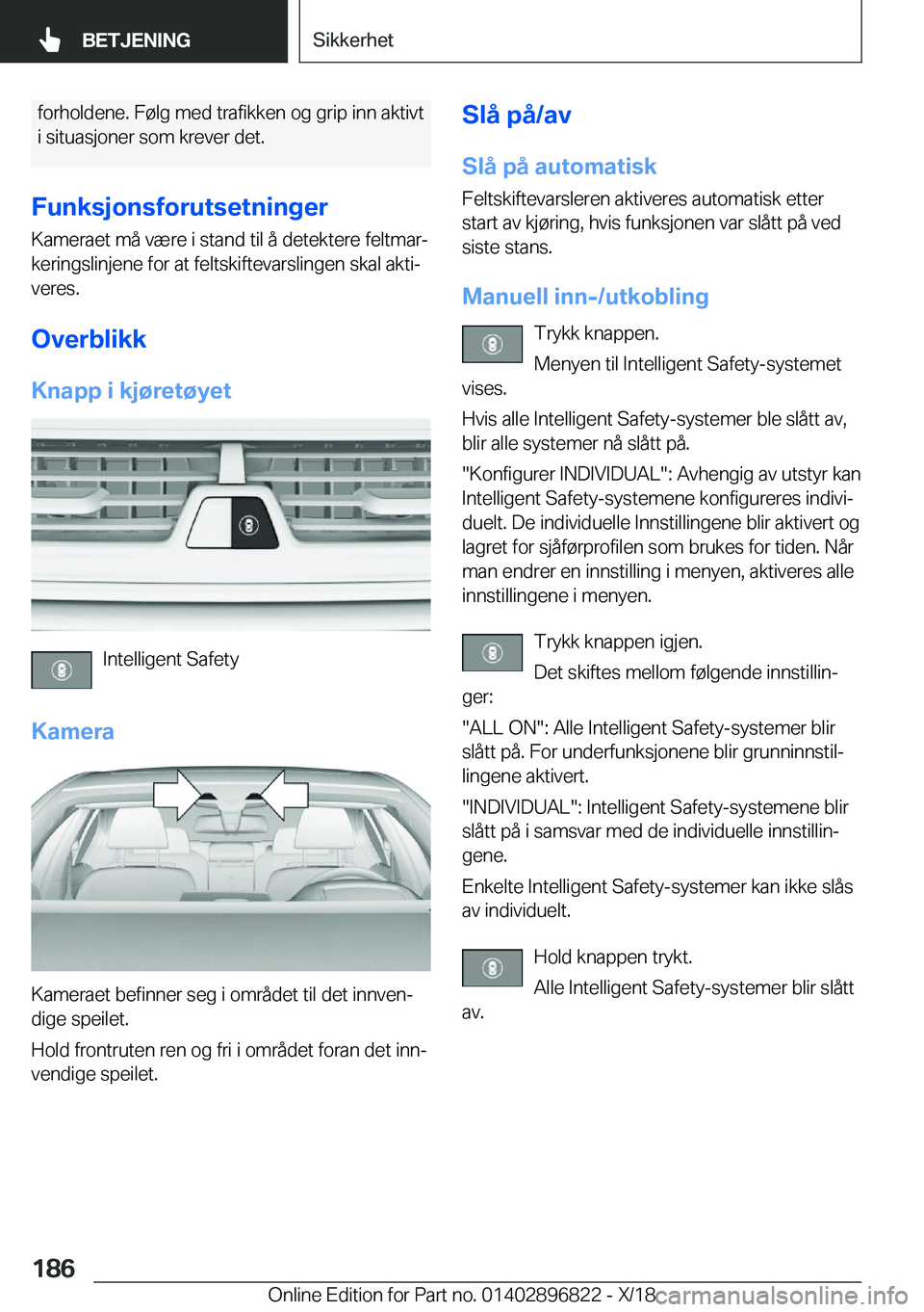 BMW 7 SERIES 2019  InstruksjonsbØker (in Norwegian) �f�o�r�h�o�l�d�e�n�e�.��F�