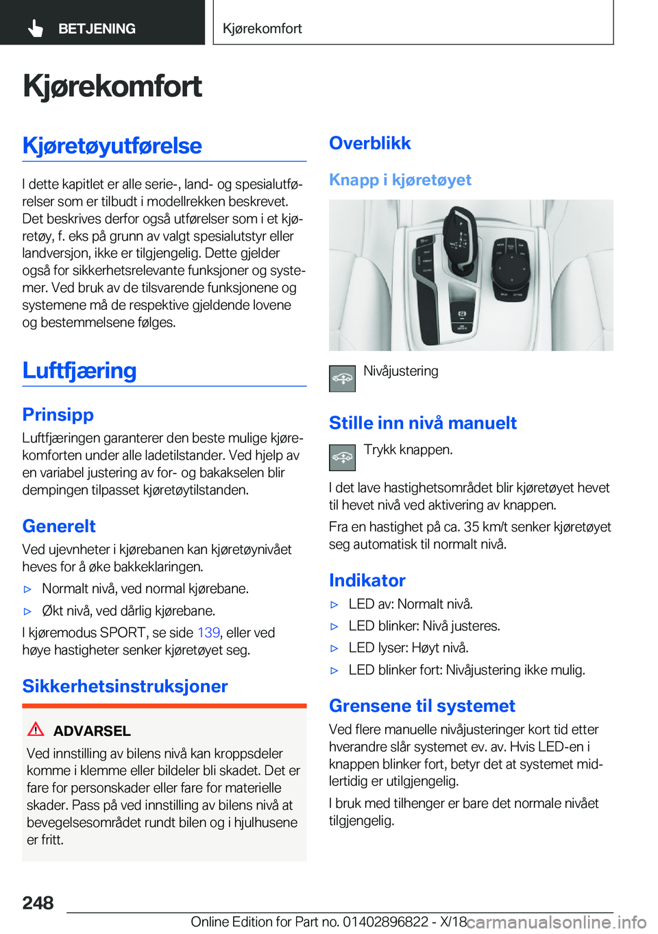 BMW 7 SERIES 2019  InstruksjonsbØker (in Norwegian) �K�j�