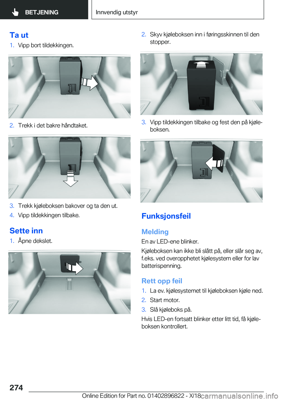 BMW 7 SERIES 2019  InstruksjonsbØker (in Norwegian) �T�a��u�t�1�.�V�i�p�p��b�o�r�t��t�i�l�d�e�k�k�i�n�g�e�n�.�2�.�T�r�e�k�k��i��d�e�t��b�a�k�r�e��h�å�n�d�t�a�k�e�t�.�3�.�T�r�e�k�k��k�j�