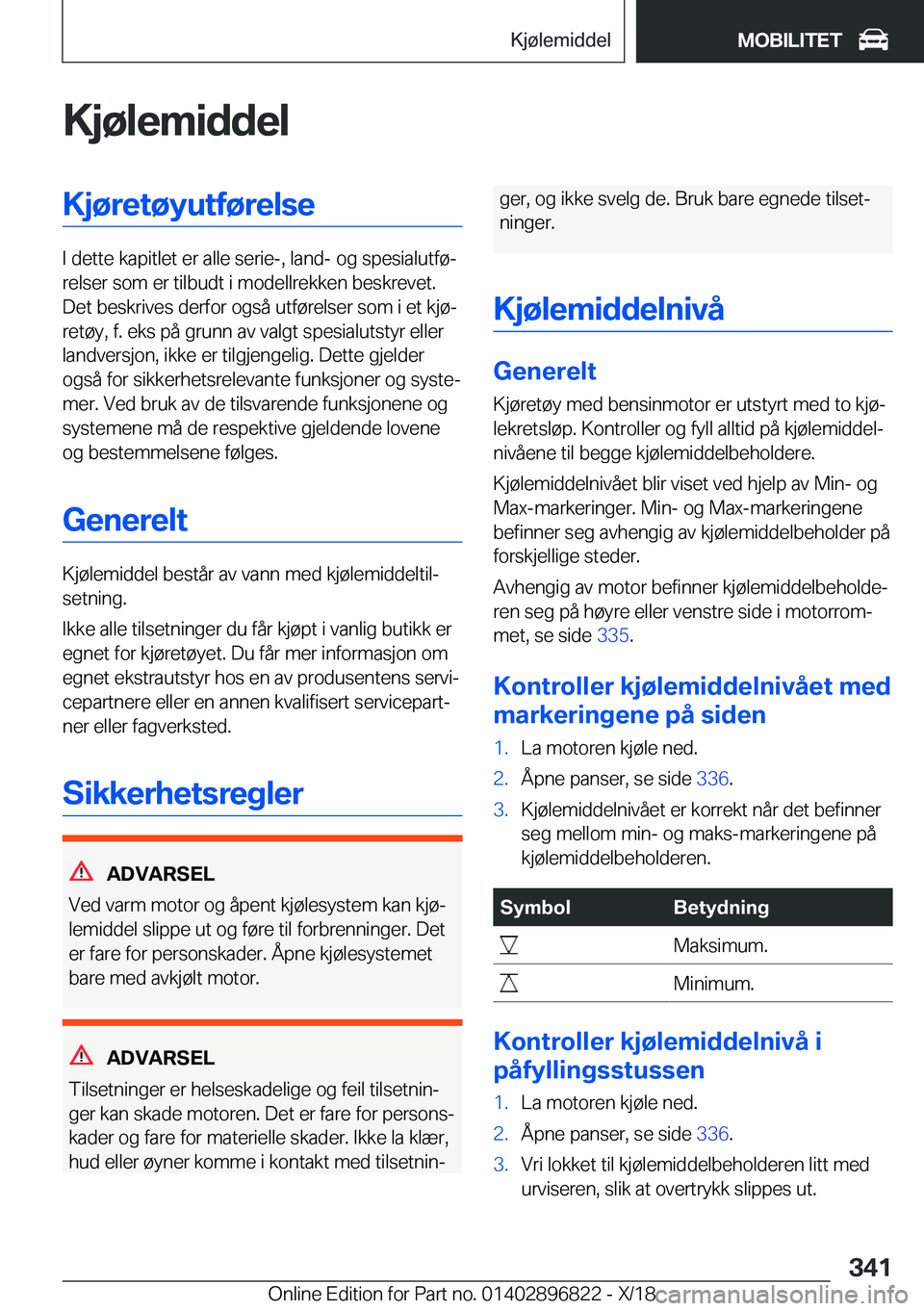 BMW 7 SERIES 2019  InstruksjonsbØker (in Norwegian) �K�j�