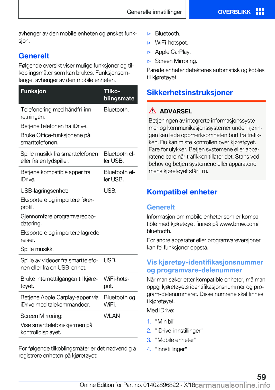 BMW 7 SERIES 2019  InstruksjonsbØker (in Norwegian) �a�v�h�e�n�g�e�r��a�v��d�e�n��m�o�b�i�l�e��e�n�h�e�t�e�n��o�g��